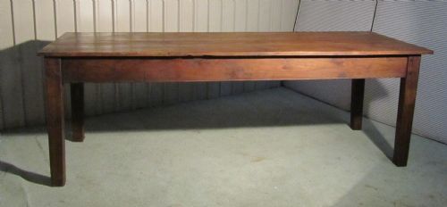 a large french chestnut farmhouse kitchen table
