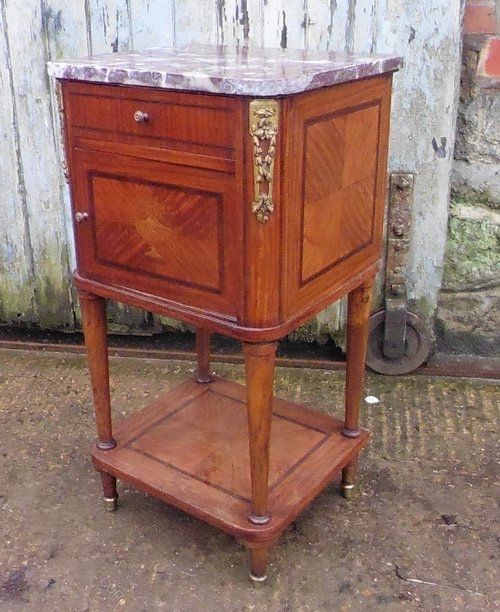 french empire style bedside cabinet