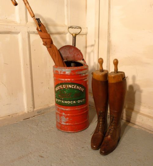 a quirky umbrella stand french fire department pump industrial antiques