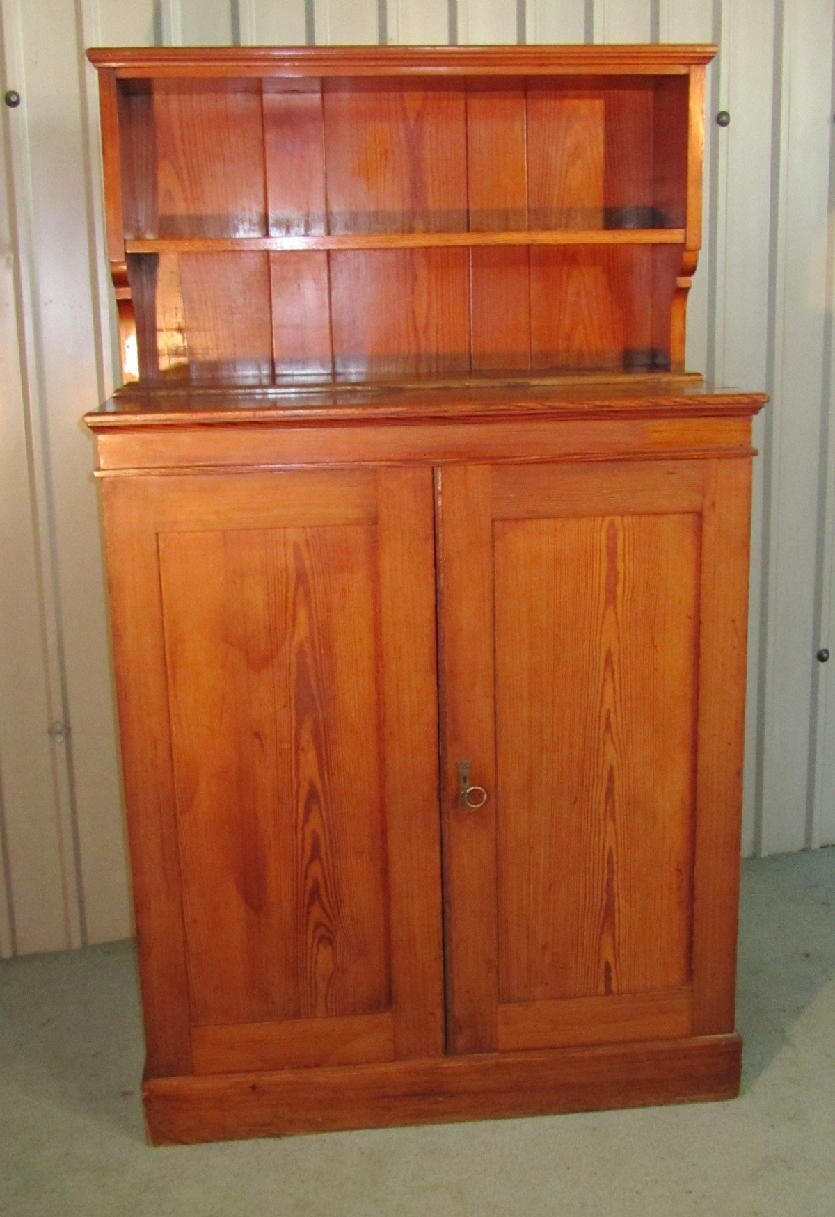 victorian pine linen press housekeepers cupboard