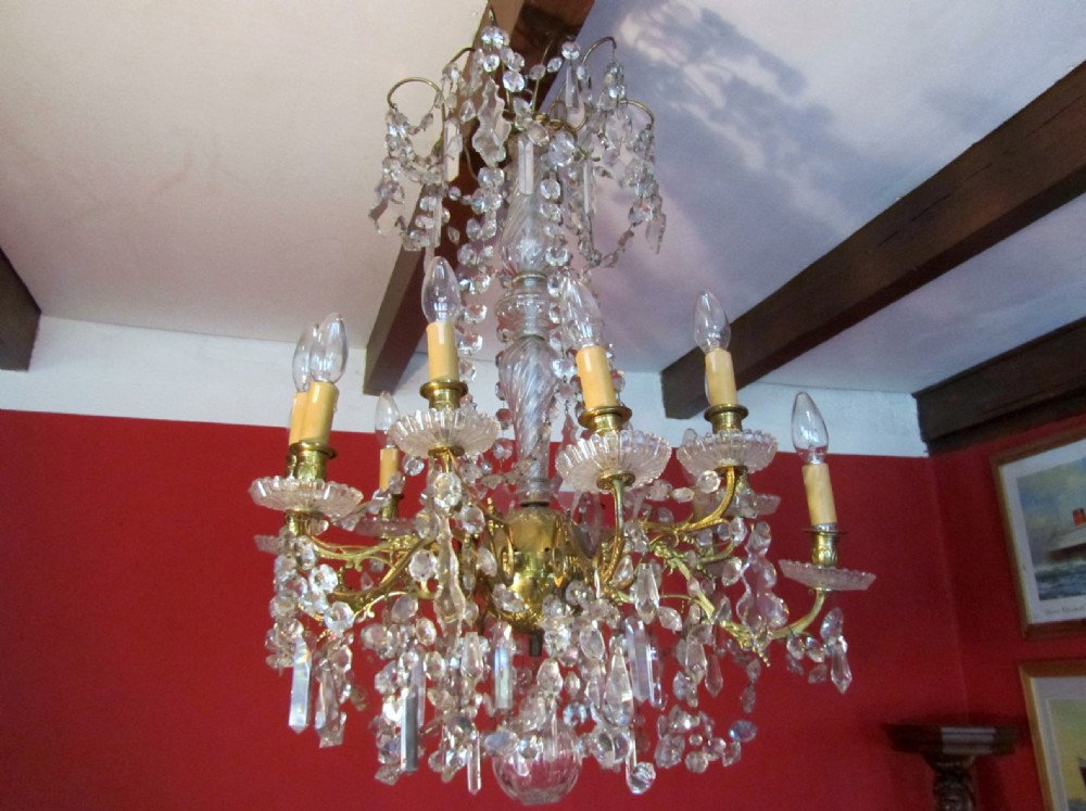 superb large 12 branch baccarat chandelier