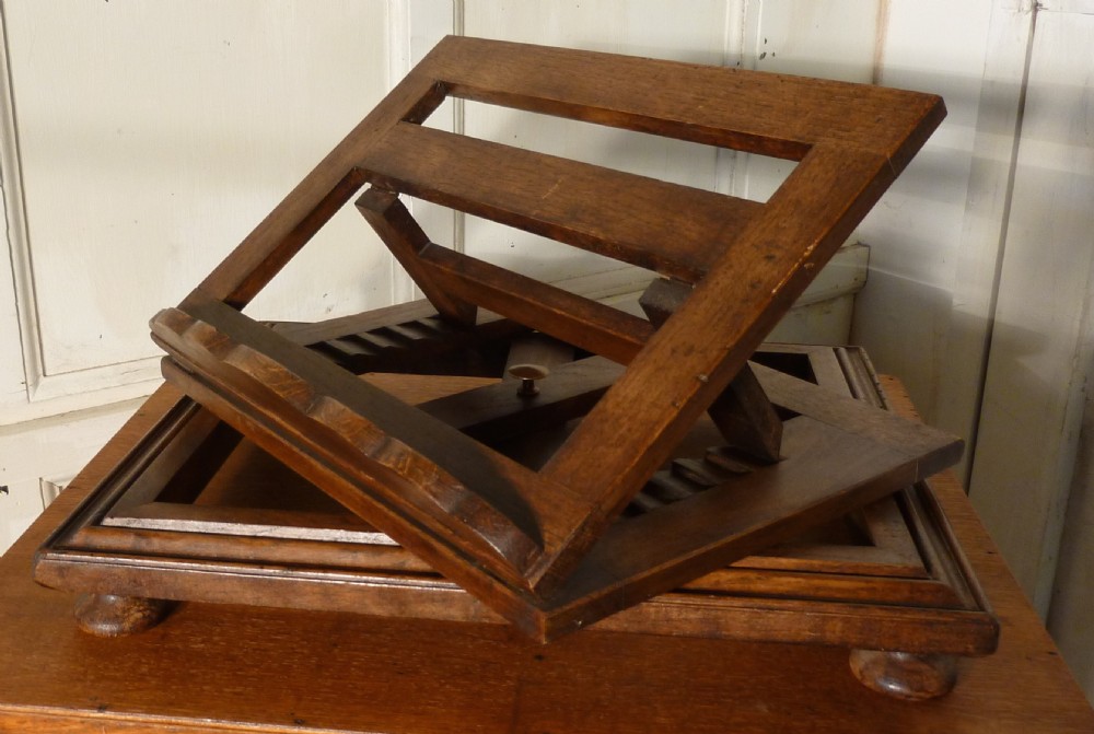 swivelling oak book rest reading or music stand