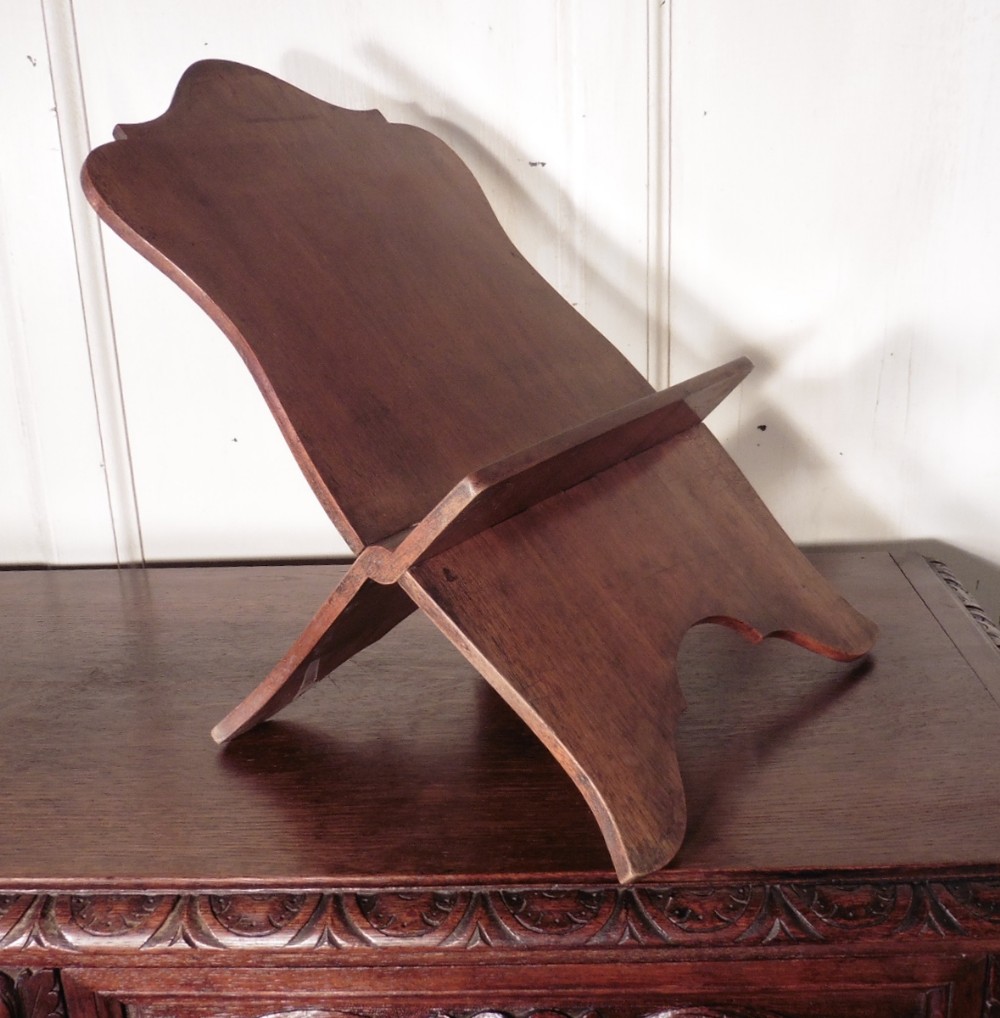 french walnut book rest music stand
