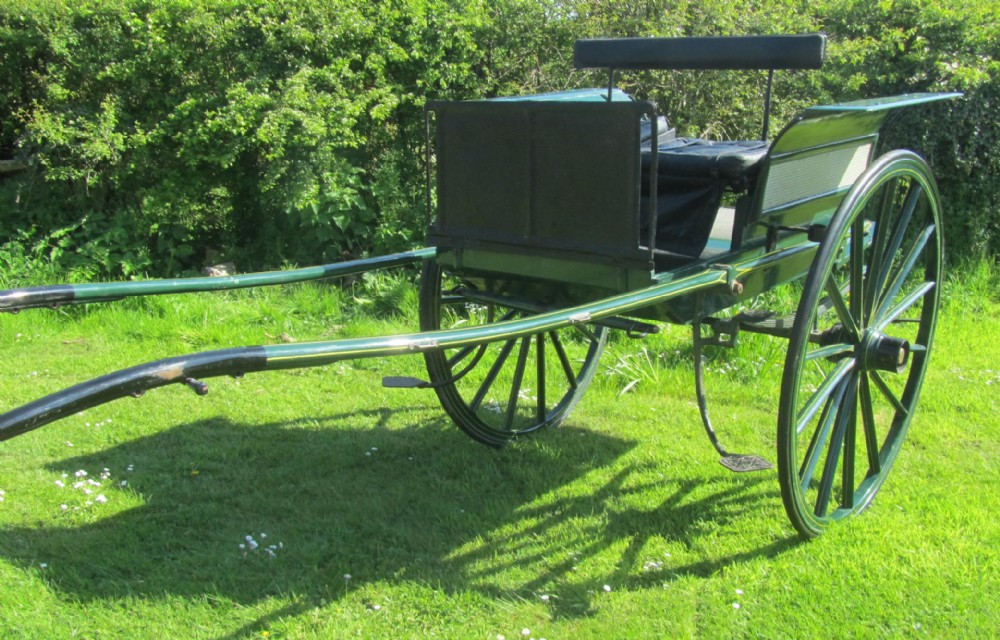 a victorian horse drawn dog cart pony trap rally cart