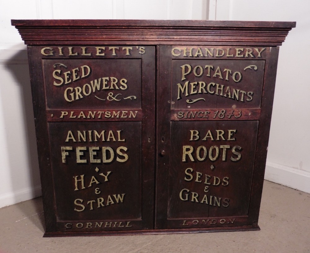 victorian painted cupboard farm shop country store gilletts london