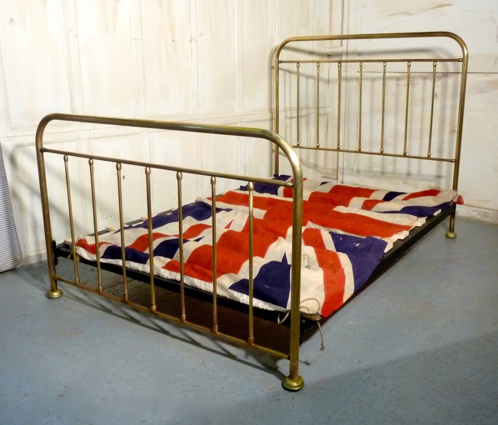 a good victorian brass double bed