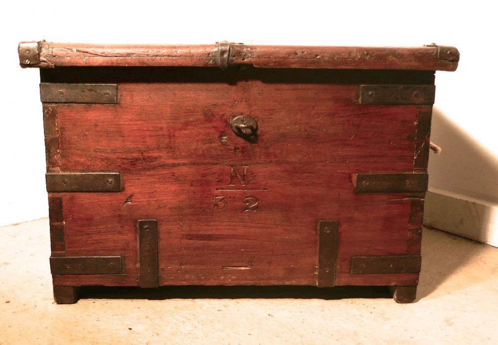 a 18th century naval officers sea chest