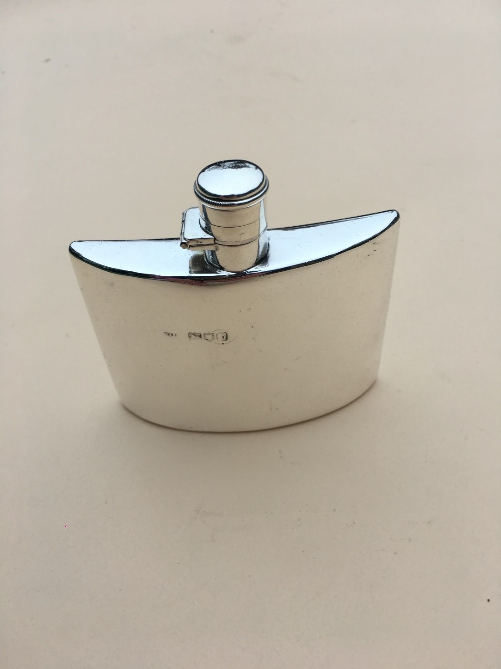 victorian silver hip flask by charles fox co ltd date 1897