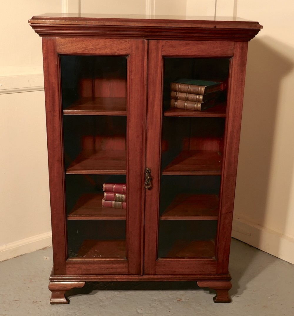 fine quality 19th century mahogany glazed bookcase
