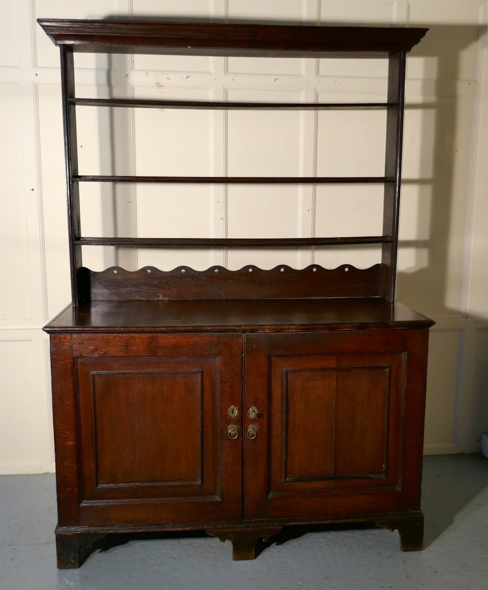a victorian solid oak welsh dresser