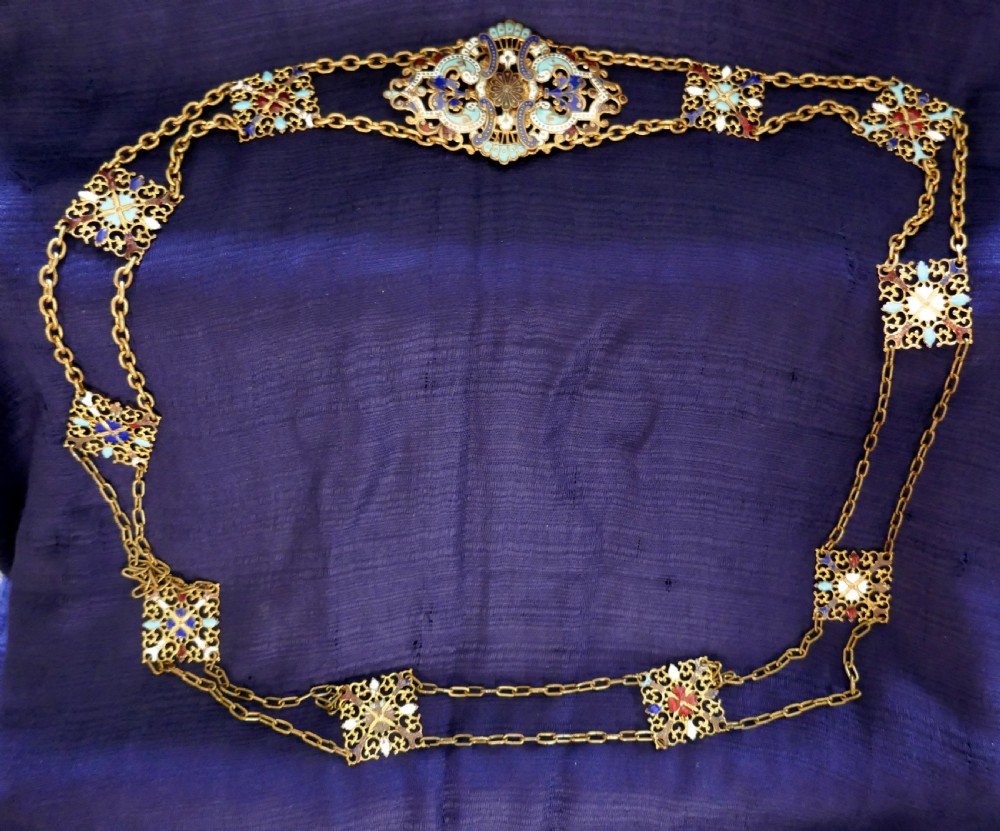 charming early 20th century turkish cloisonn belt