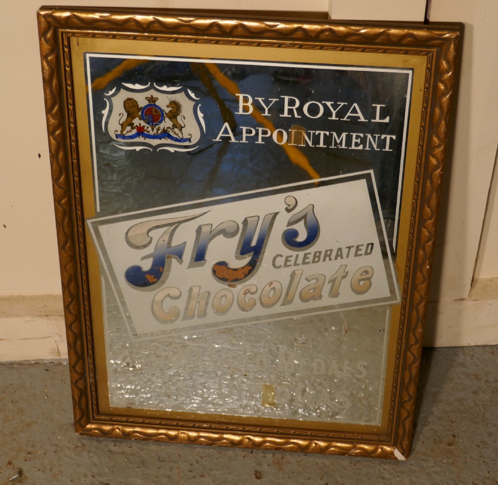 a frys celebrated chocolate advertising mirror by royal appointment
