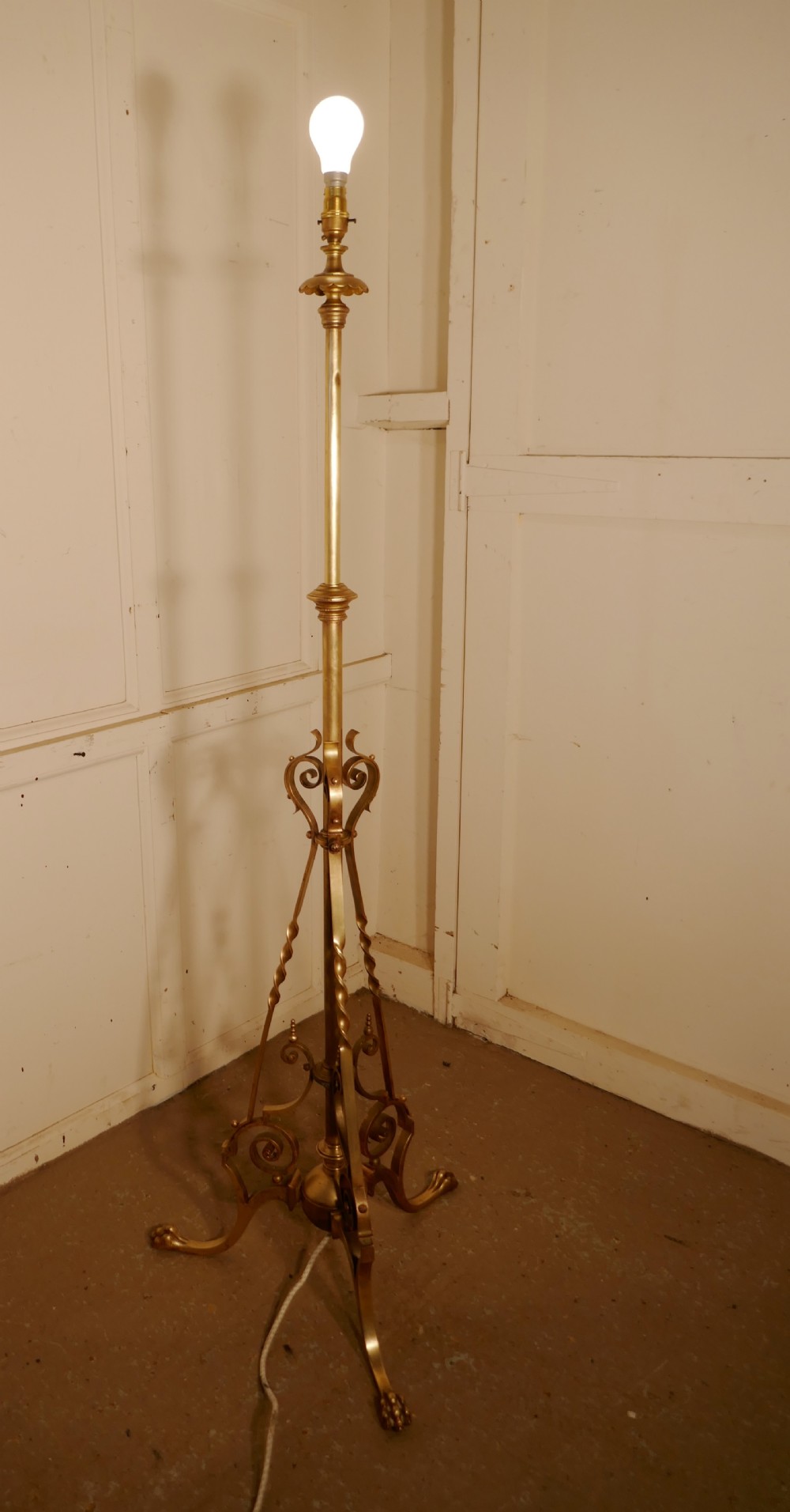 french brass adjustable floor lamp rococo standard lamp