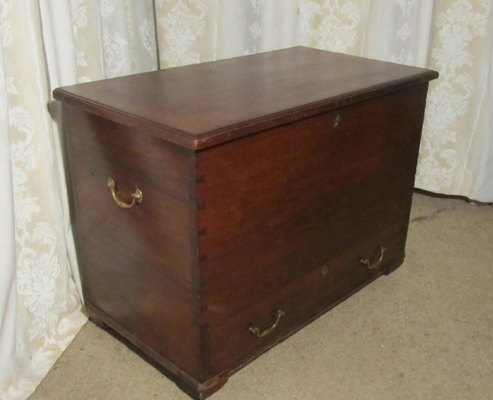 victorian country elm mule chest