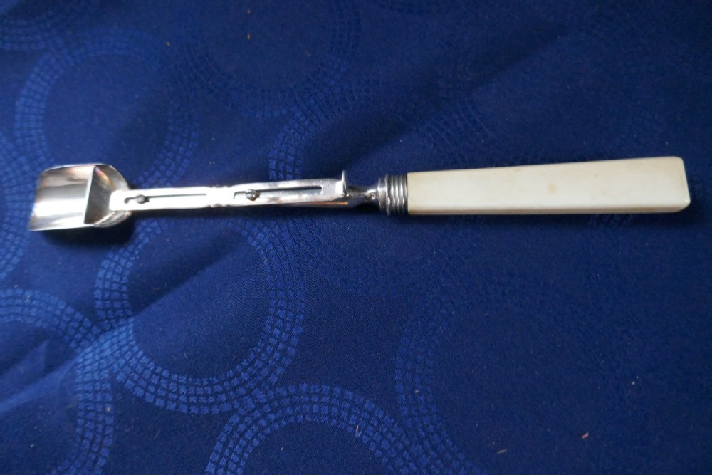 silver plated mechanical stilton cheese scoop