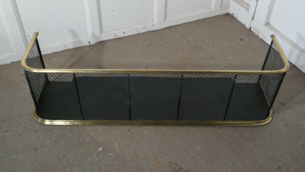 large victorian nursery fire guard or fender