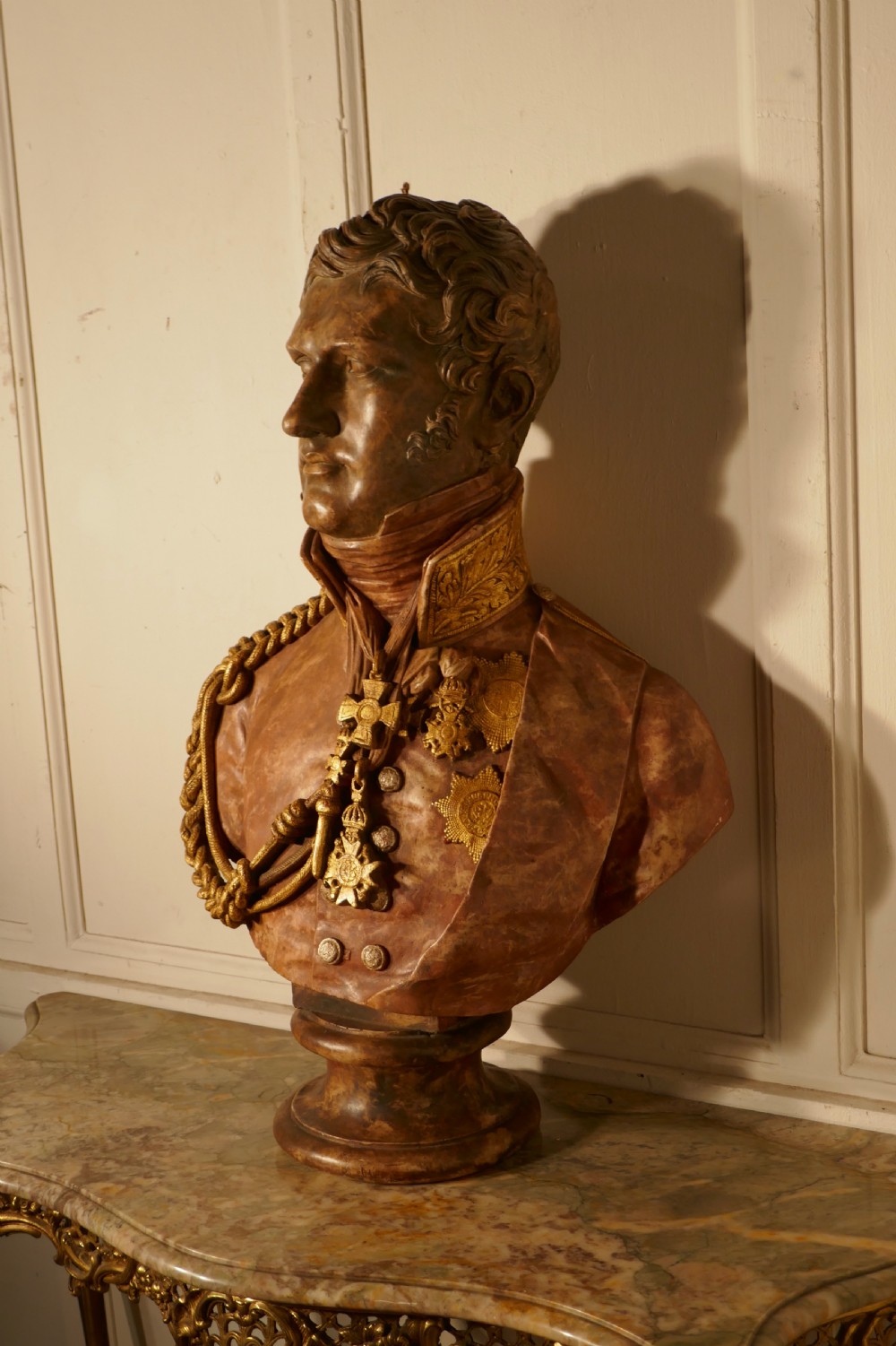 composition bust of the 1st king of the belgians leopold 1st