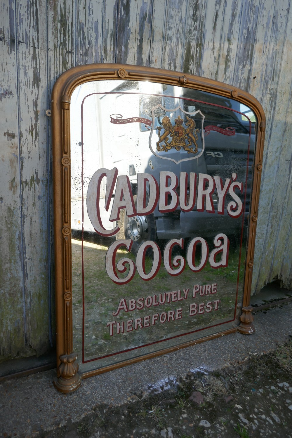large cadbury coca shop advertising wall mirror with royal appointment