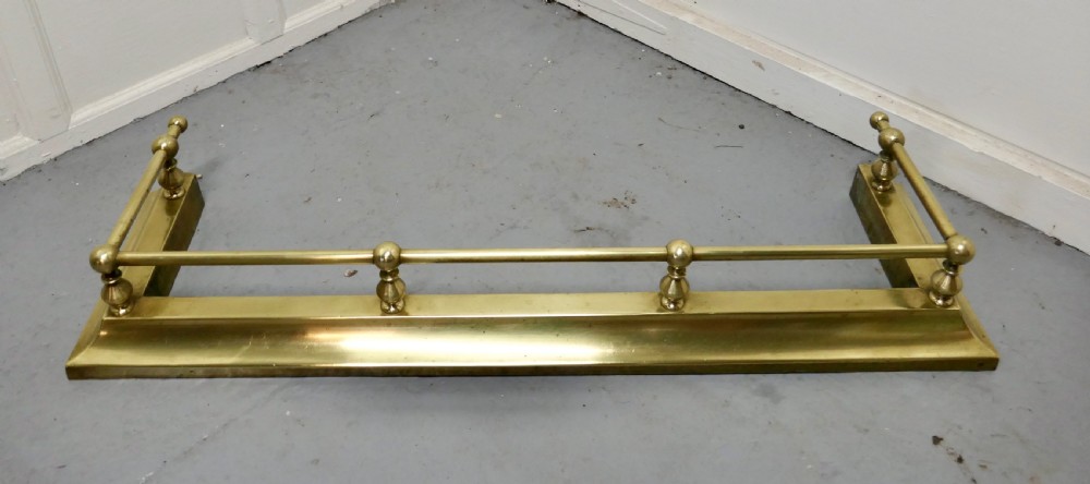 heavy quality victorian brass fender