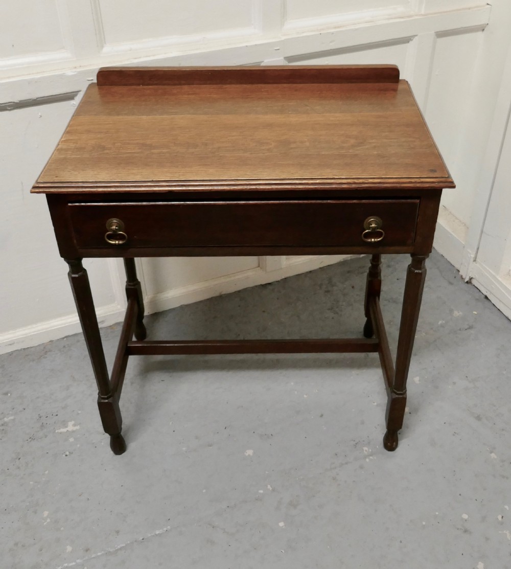 good 19th century oak writing table writing table