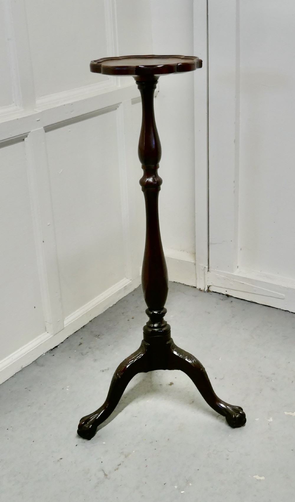 mahogany torchere or lamp stand