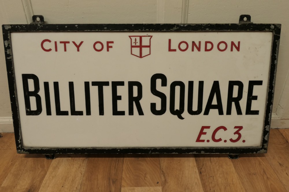 city of london glass edwardian street sign bilter square ec3