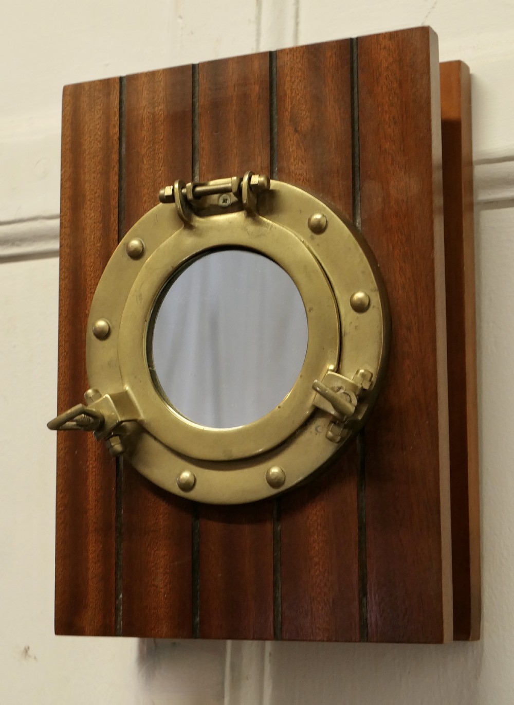 nautical design hotel reception key cupboard