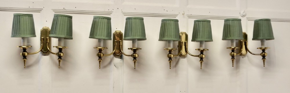 a set of 4 twin wall lights