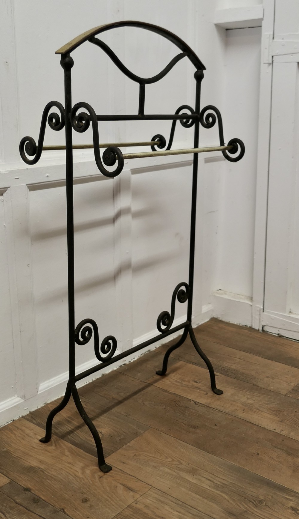 wrought iron towel rail or clothes airer