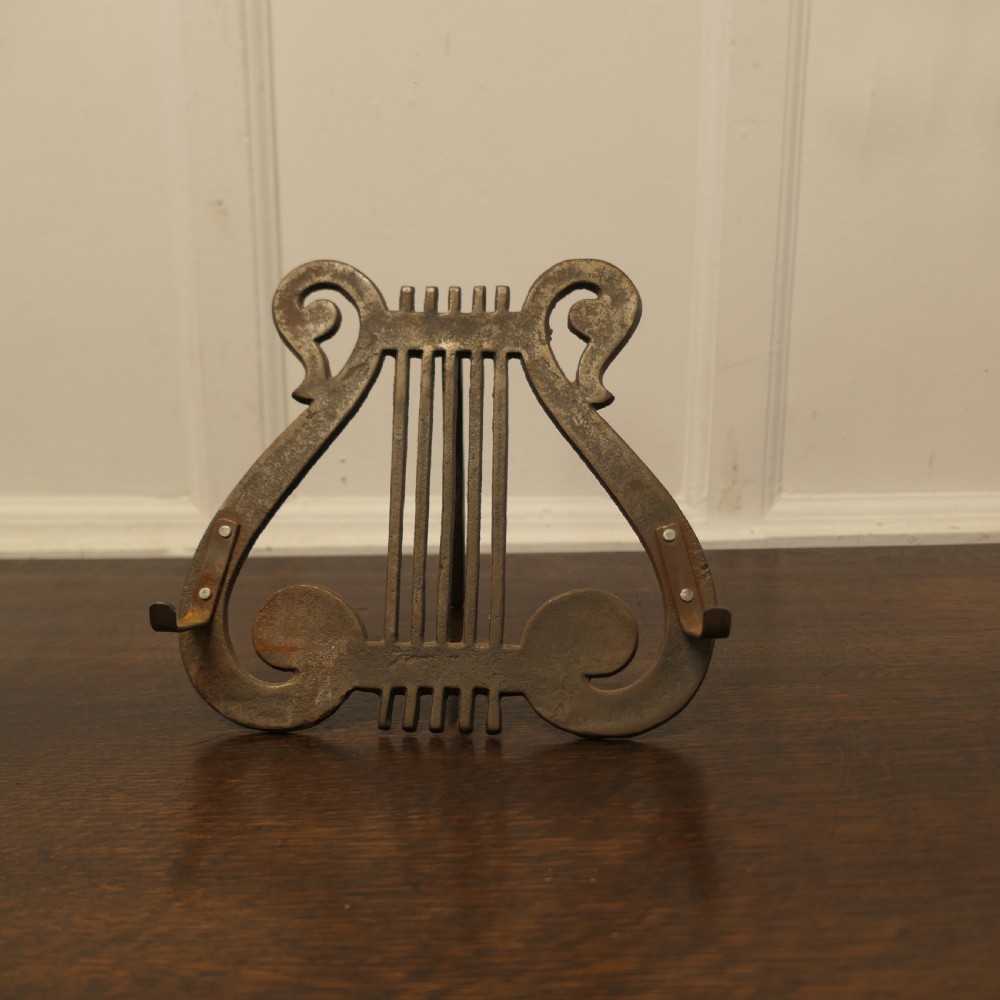 iron lyre music stand or book rest
