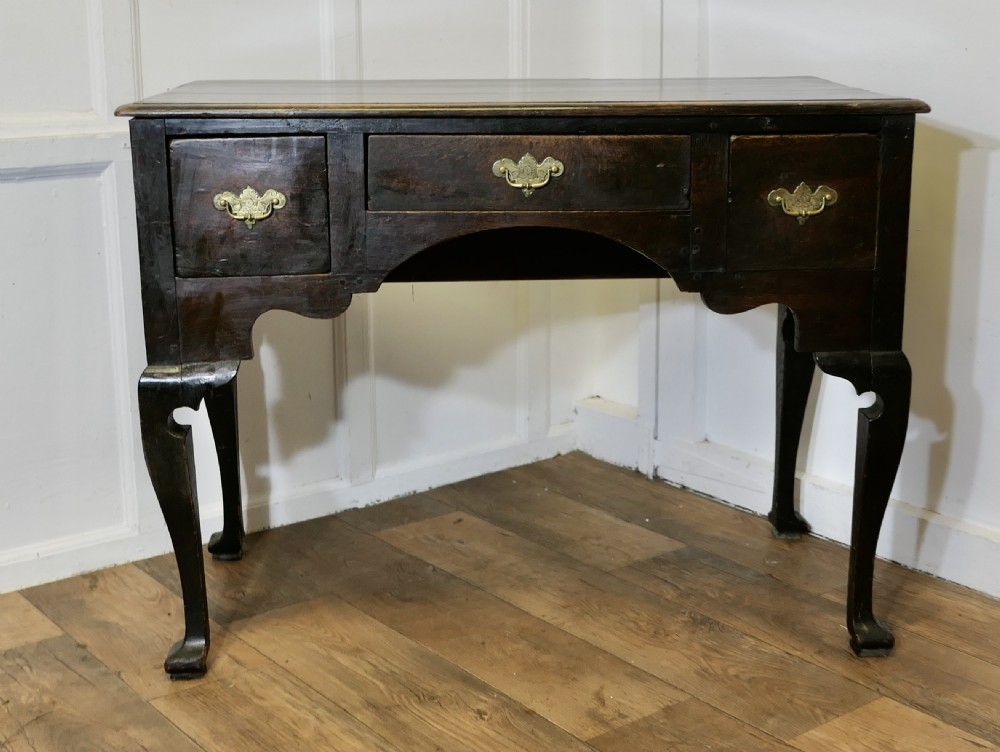 18th century oak low boy desk