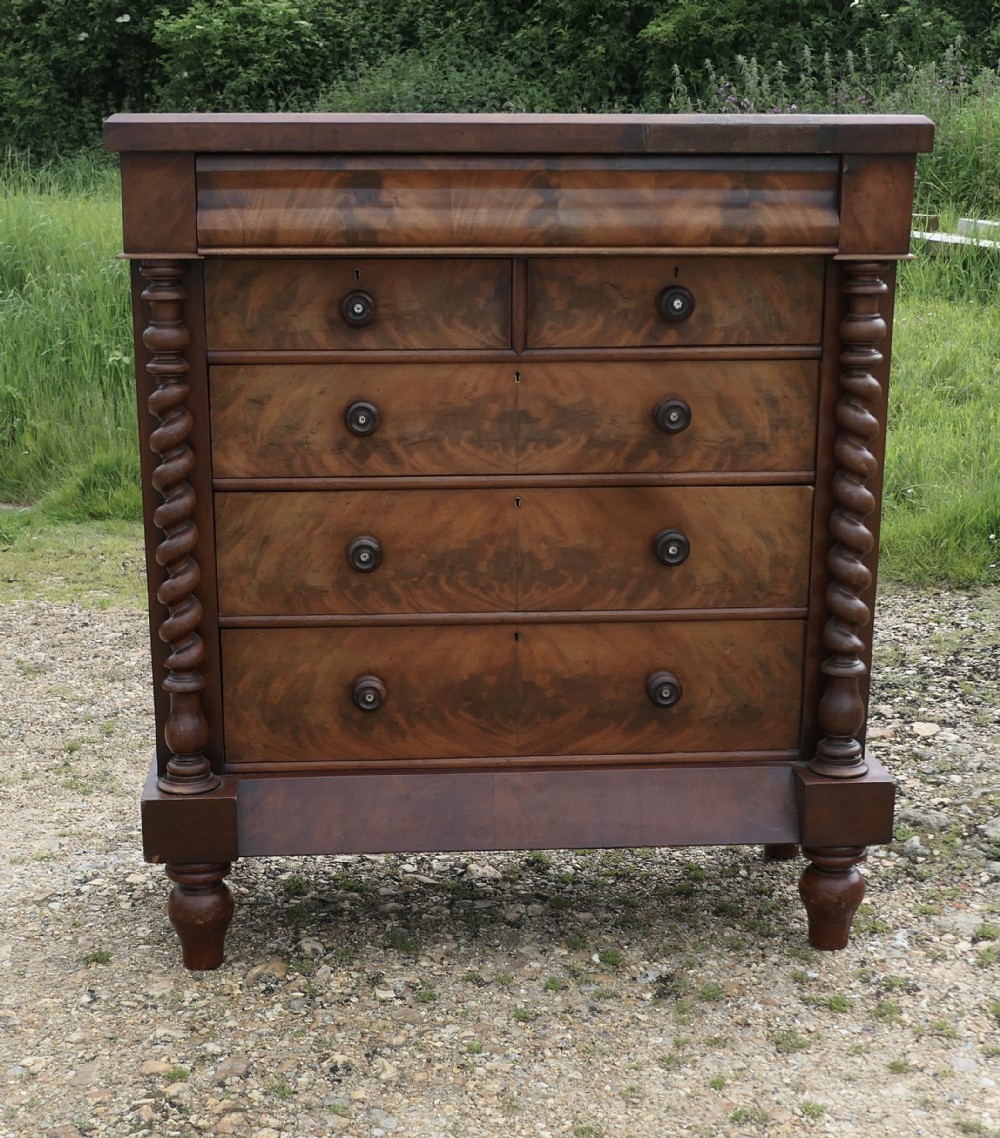 large victorian mahogany chest of drawers scotch chest