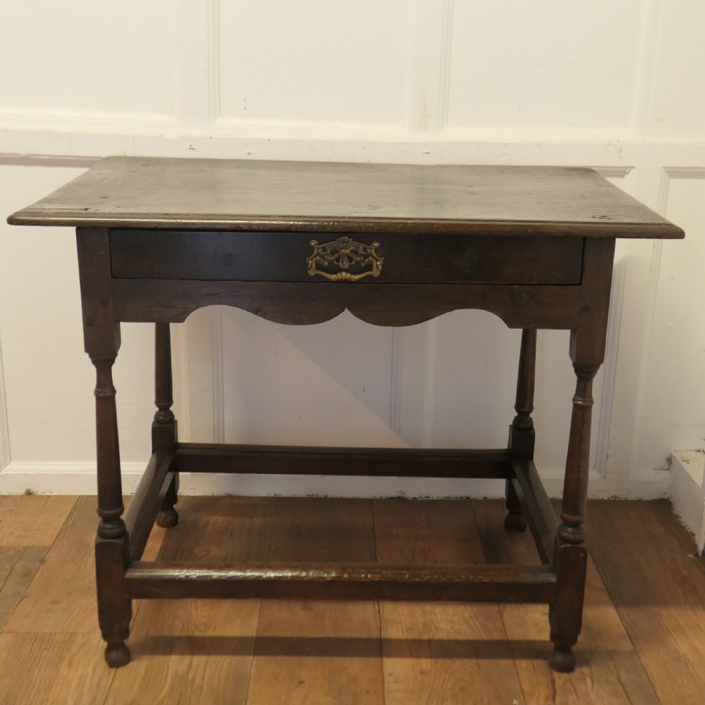 18th century oak writing table low boy