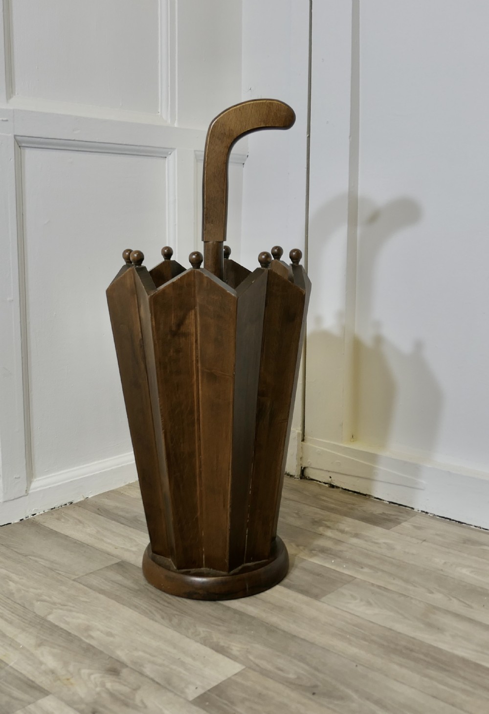 umbrella shaped wooden umbrella stand