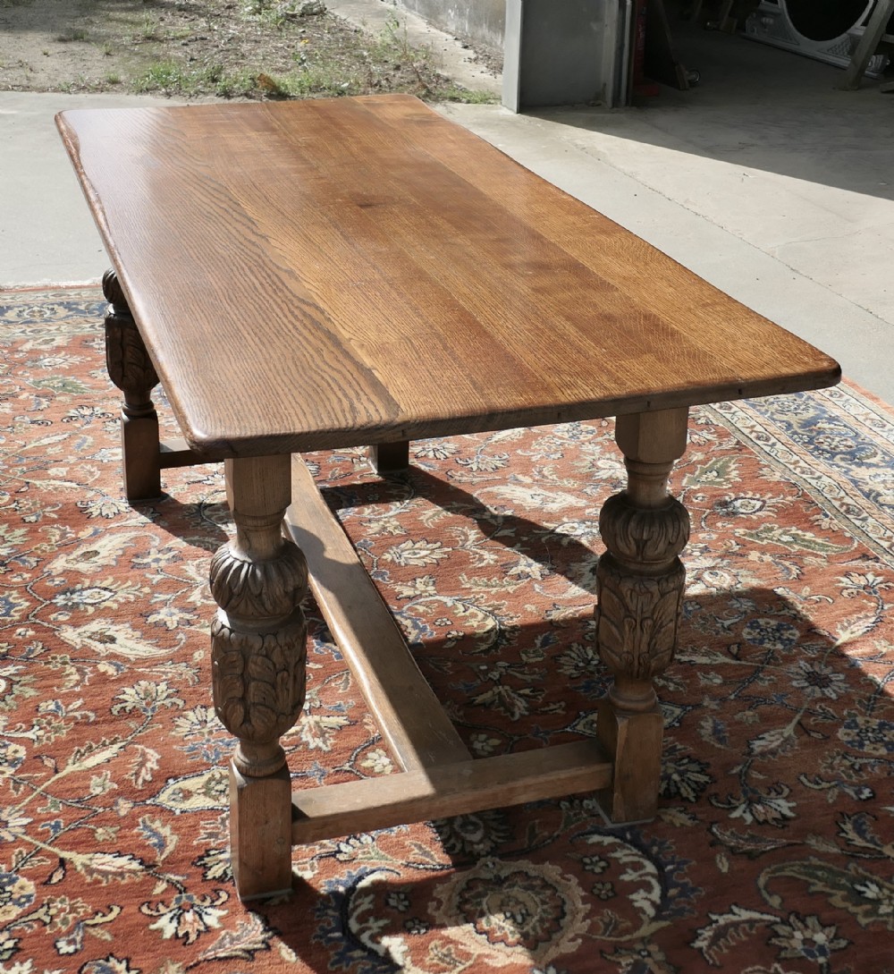 19th century farmhouse gothic oak refectory table