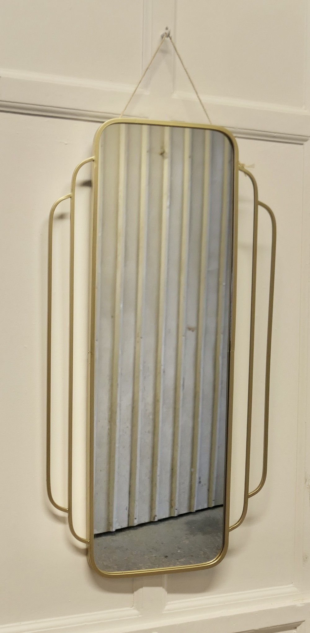 long art deco style wall mirror