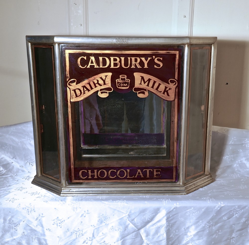 genuine cadburys sweet shop display cabinet