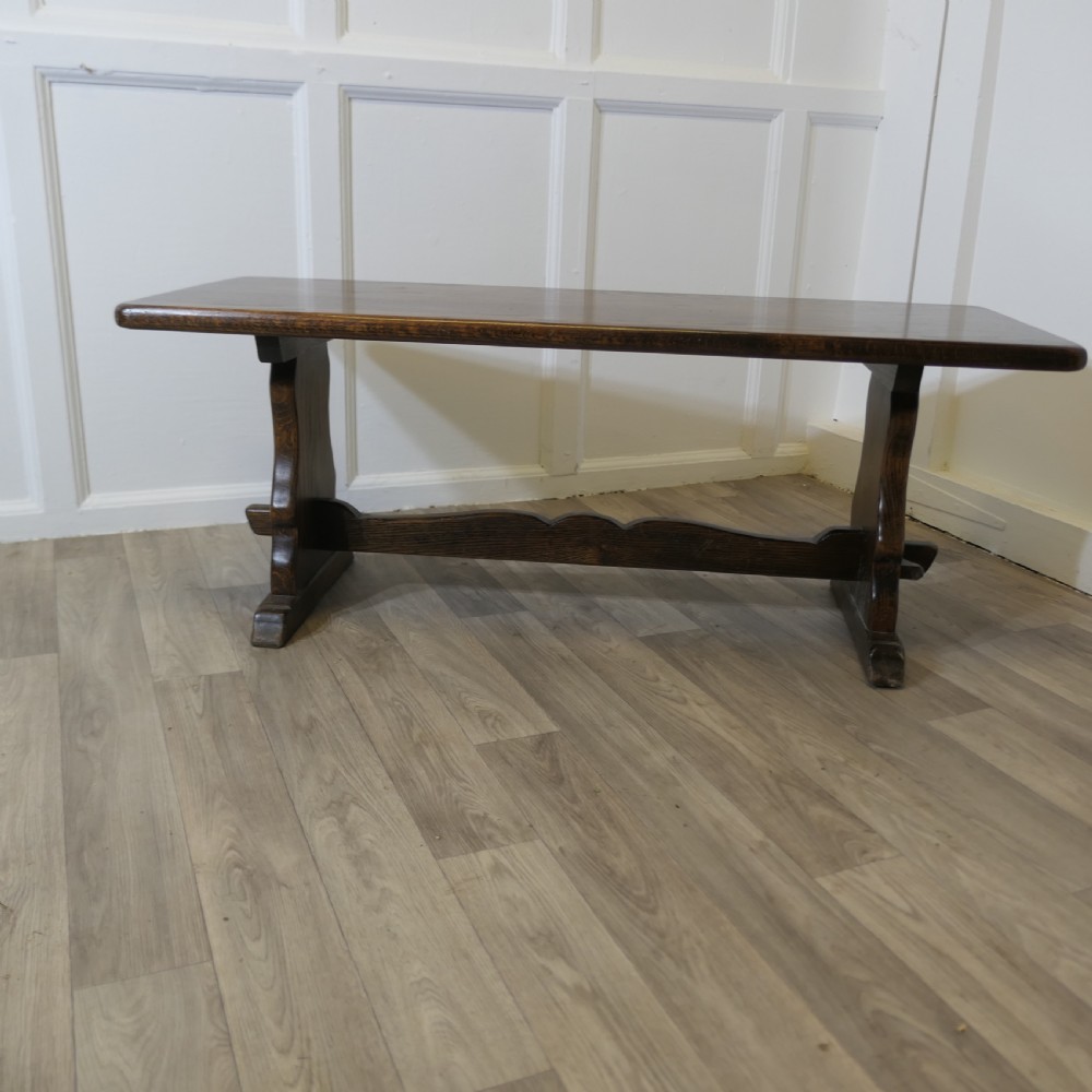 good farmhouse coffee table refectory style in oak