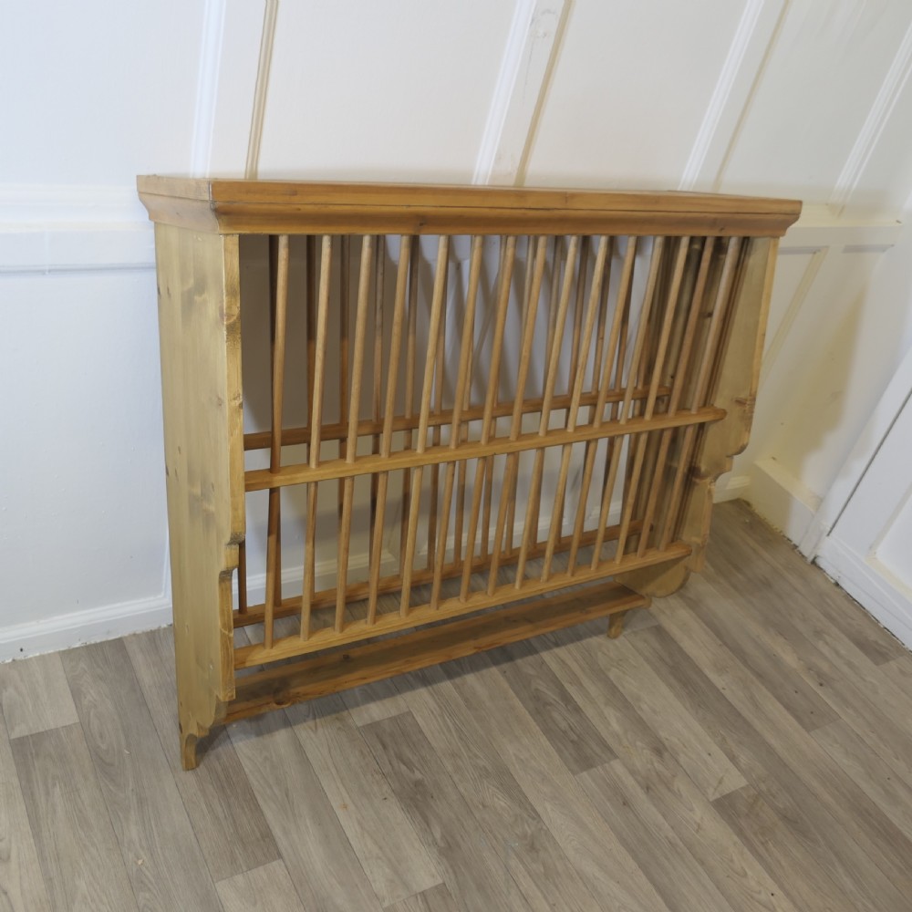 large pine wall hanging plate draining rack