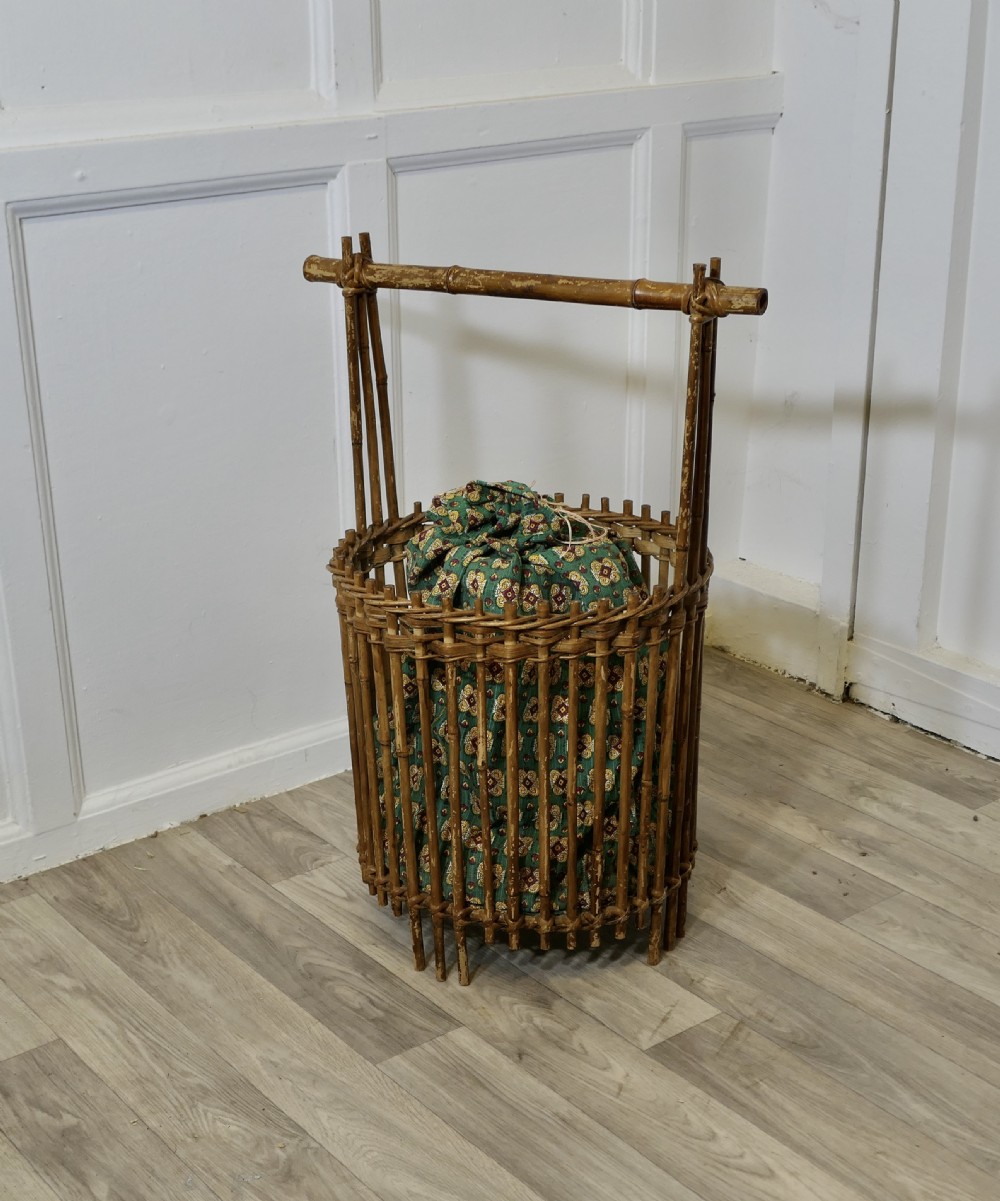 bamboo craft basket knitting crochet patchwork