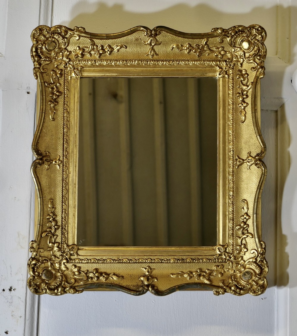 19th century french baroque gilt wall mirror