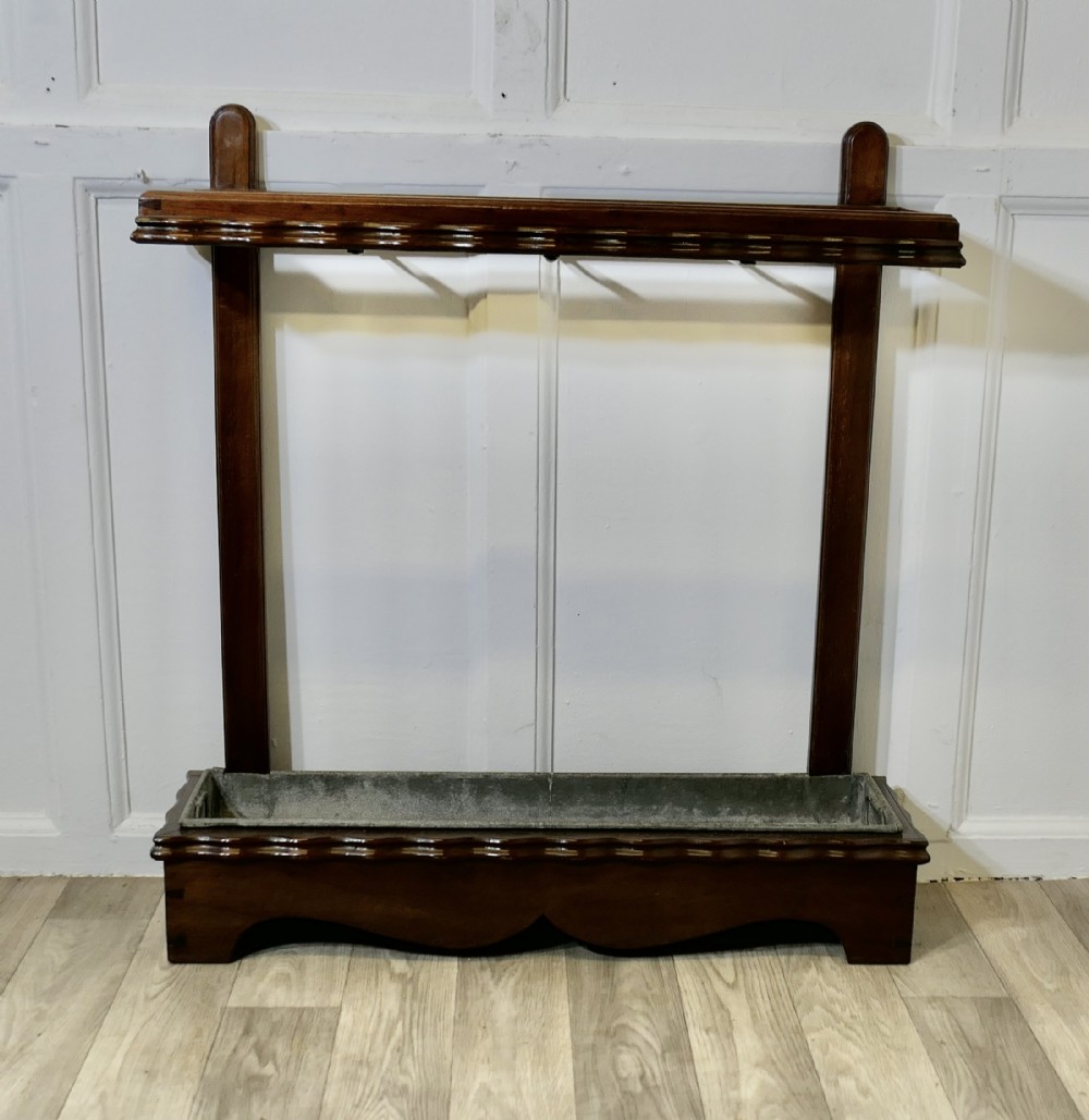 beautiful walnut stick stand or umbrella stand