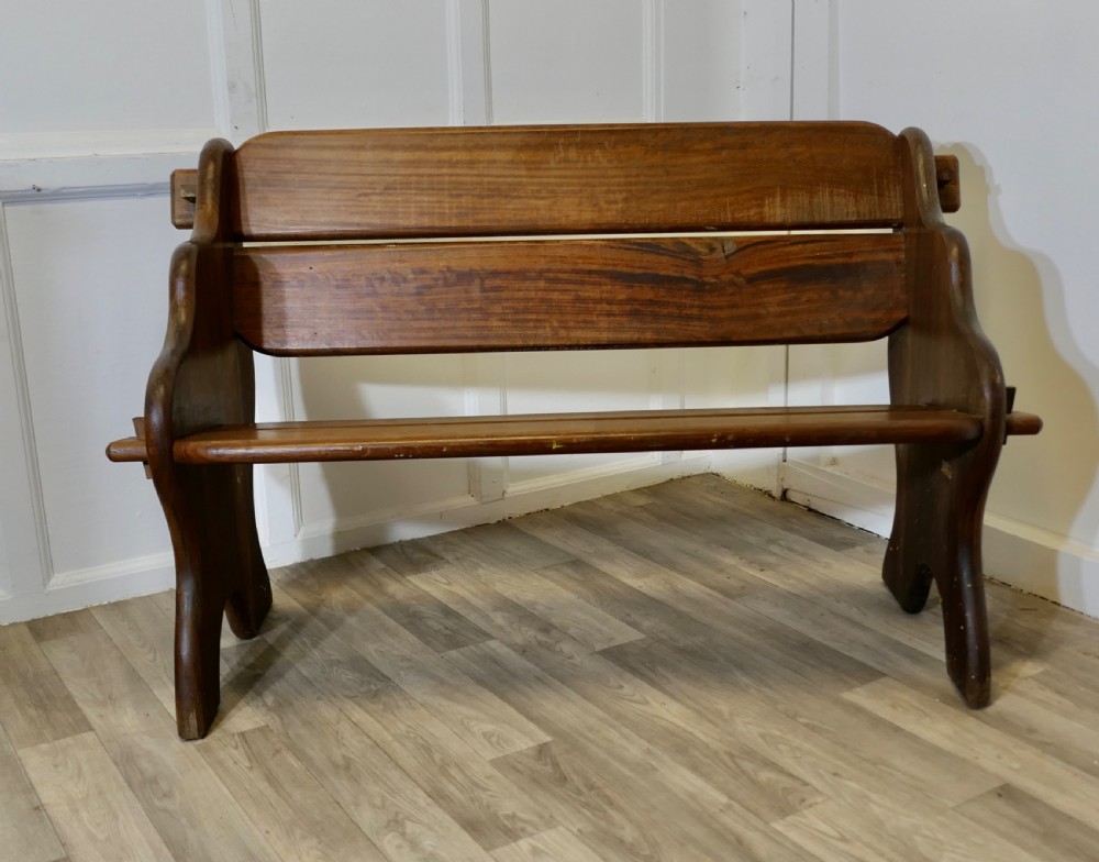 refectory style teak bench or pew