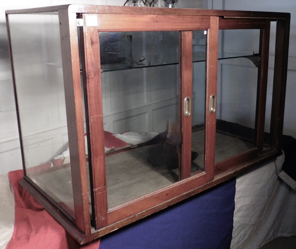 victorian shop display counter top cabinet