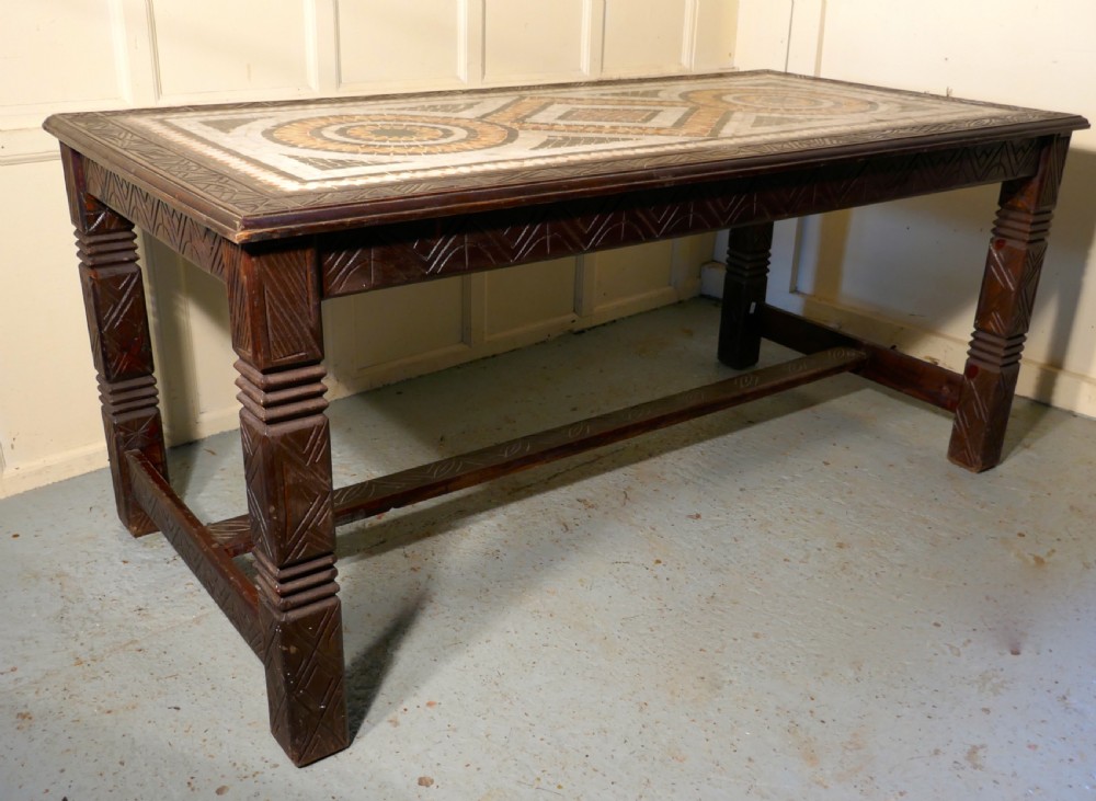 north african mosaic top dining table