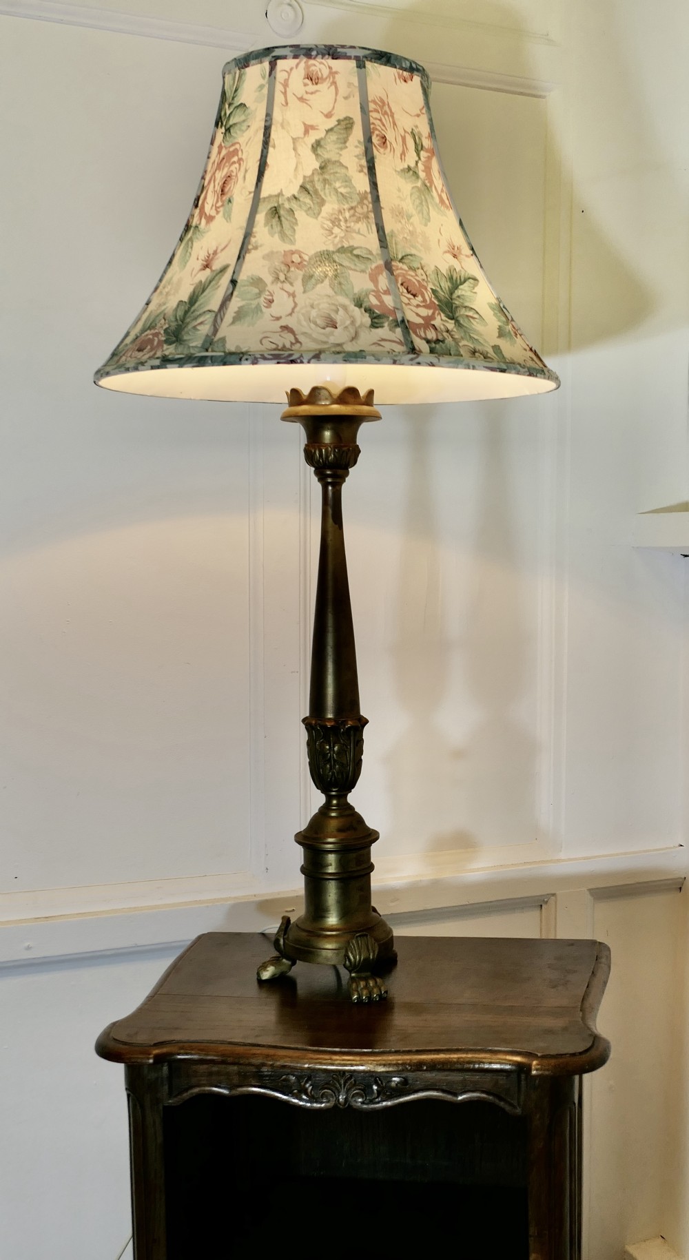 tall heavy gothic table lamp