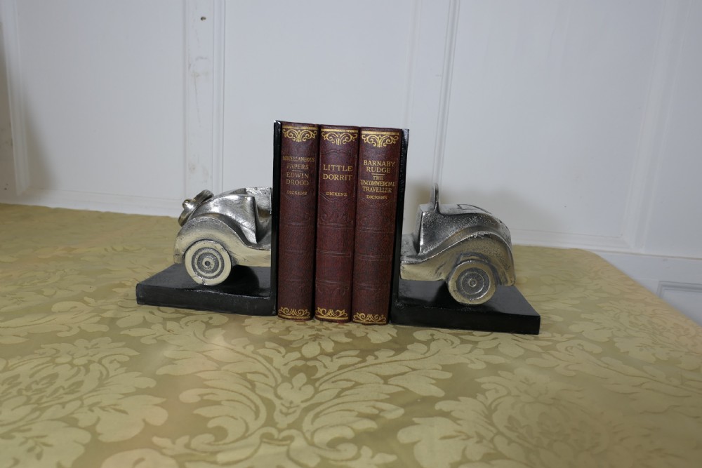 vintage model car bookends