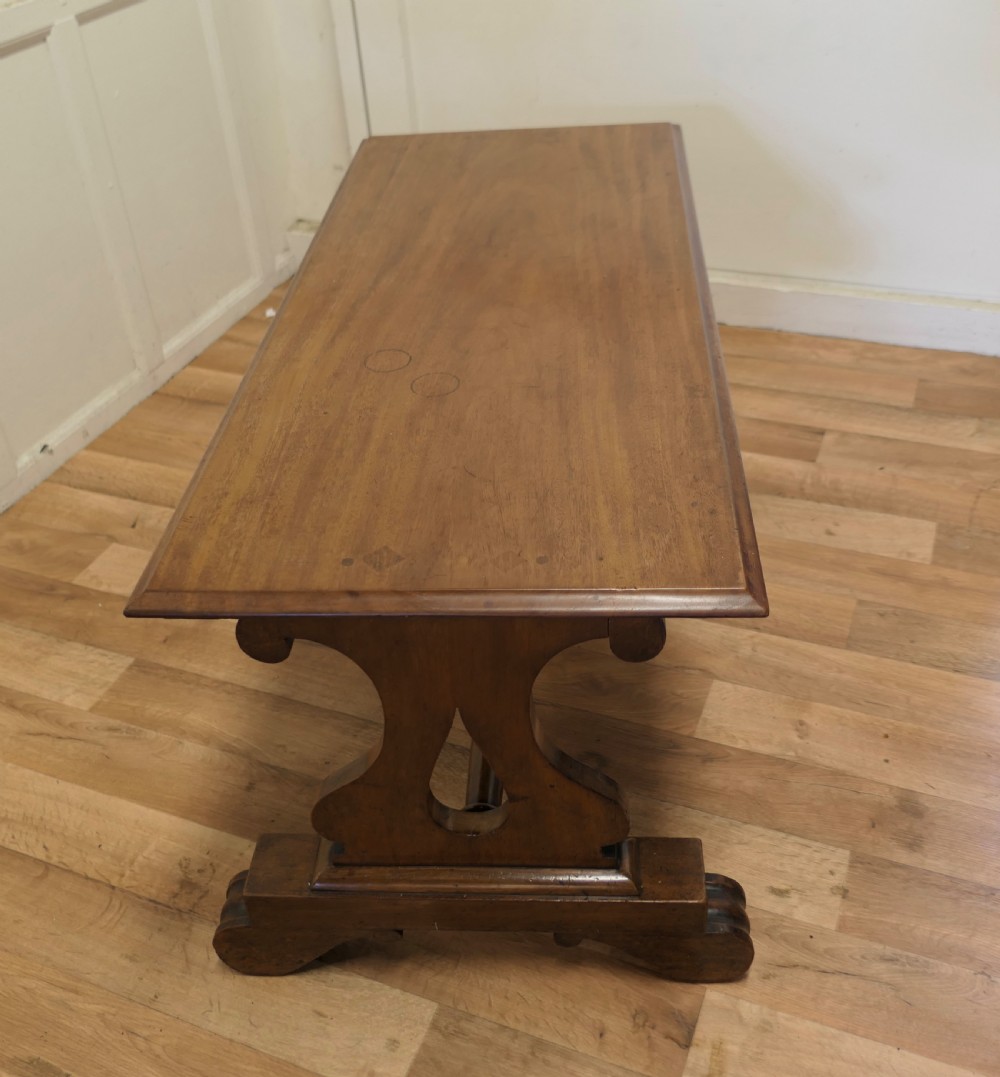 fine quality walnut coffee table